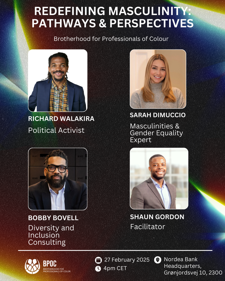 BPOC Redefining Masculinity Event Flyer