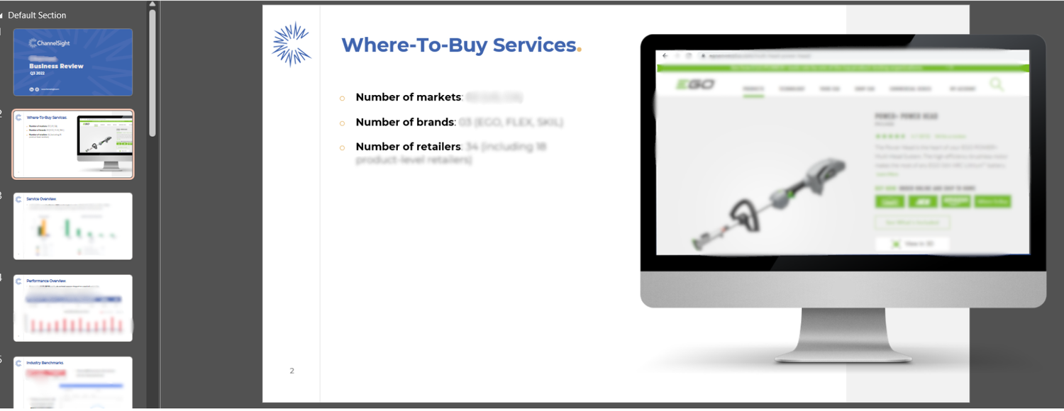 ChannelSight Performance Presentation slide