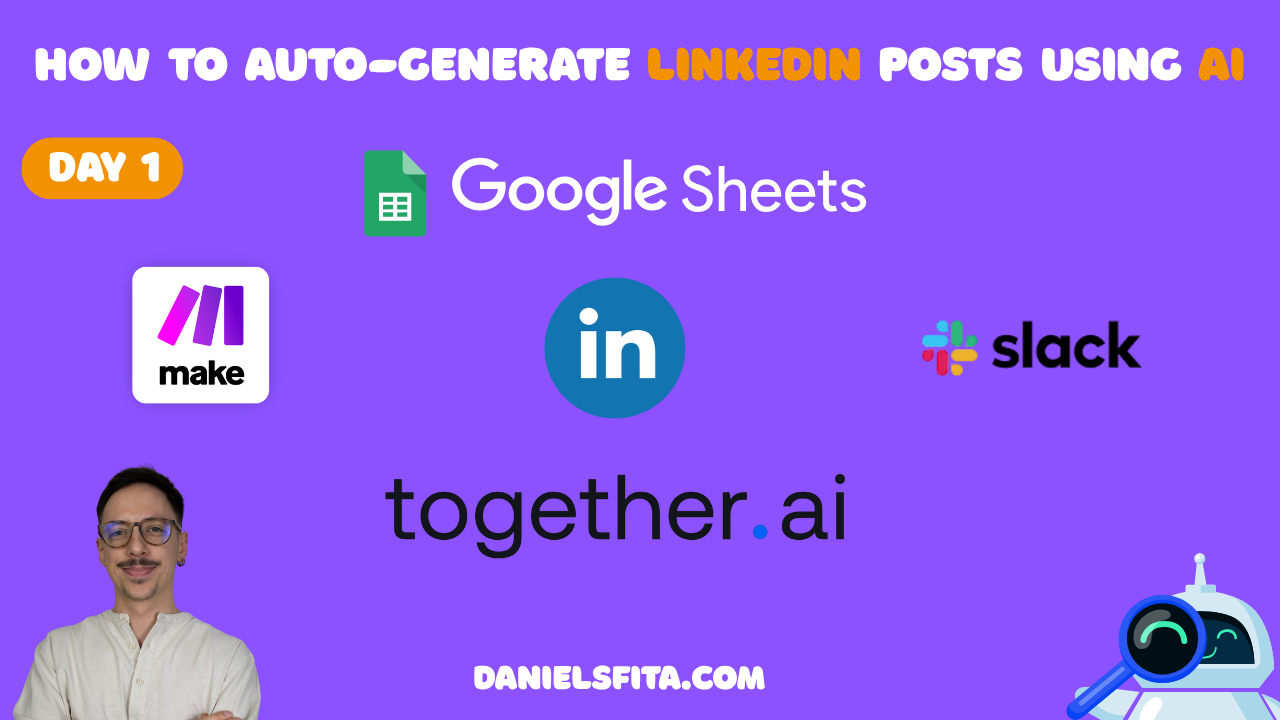Day 1 Automation: How to Auto-Generate LinkedIn Posts using AI