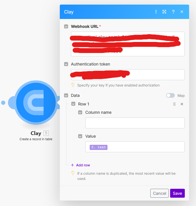Make.com HTTP Request body showing the JSON content and prompt to Gemini.