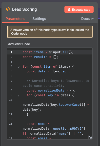 n8n If Node configuration screenshot showing condition to filter leads where 'qualified' equals true.