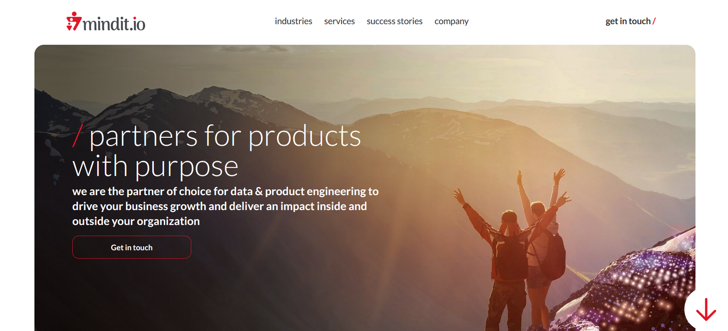 mindit.io Homepage Screenshot